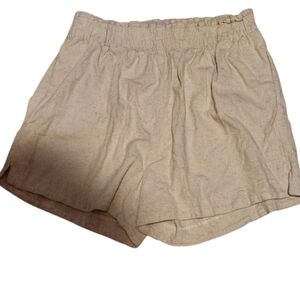 NWT Malai Casual Beige Women's Shorts Size Large